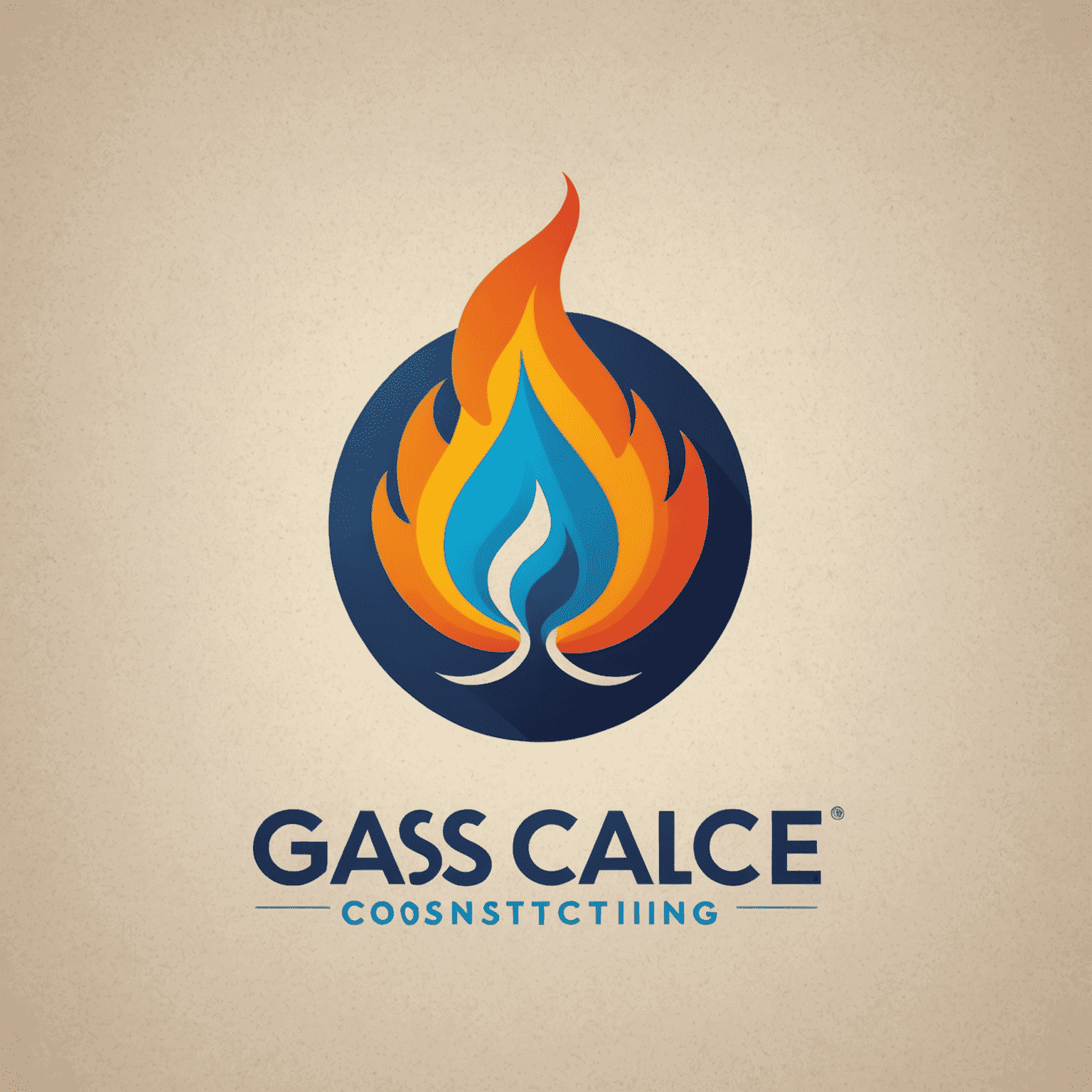 Gas Consulting Agency Logo featuring a stylized gas flame icon next to the company name