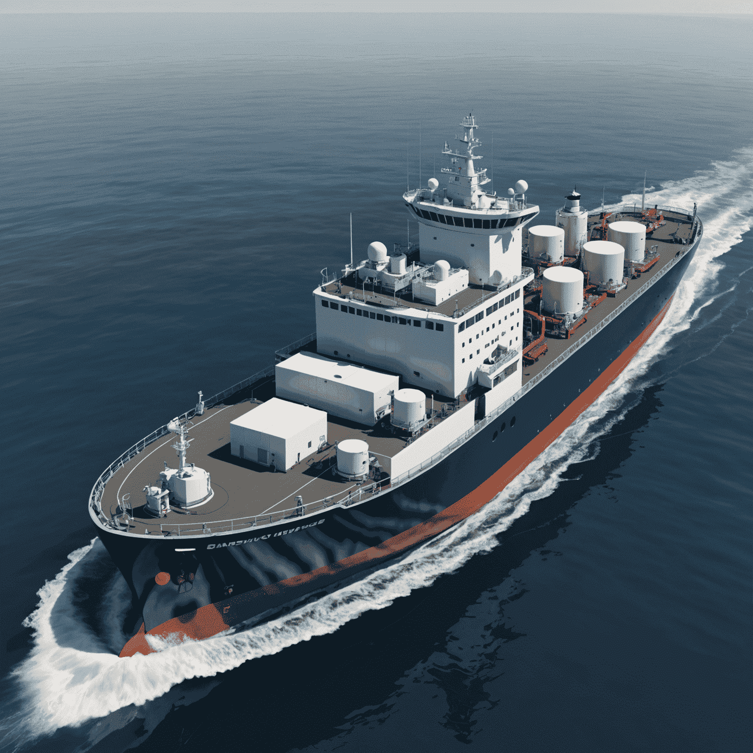 Modern marine vessel designed for gas transportation, showcasing innovative features